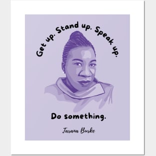 Tarana Burke Portrait and Quote Posters and Art